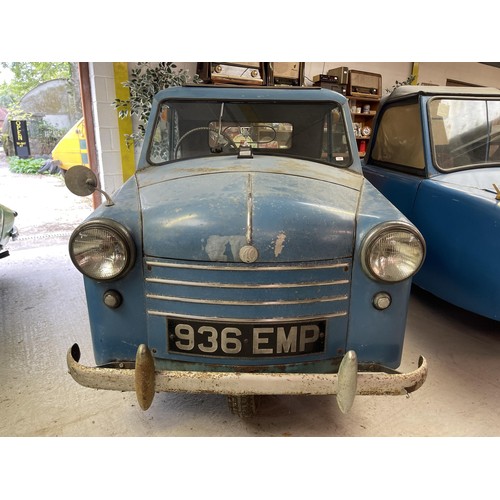 132 - 1955 AC Petite Mk II
Being sold without reserve
Registration number 936 EMP
Blue
346 cc Villiers eng... 