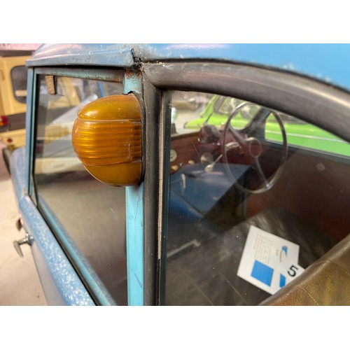 132 - 1955 AC Petite Mk II
Being sold without reserve
Registration number 936 EMP
Blue
346 cc Villiers eng... 