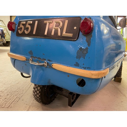 135 - 1965 Peel P50
Registration number 551 TRL
Blue
Manufactured by the Peel Engineering Company on the I... 