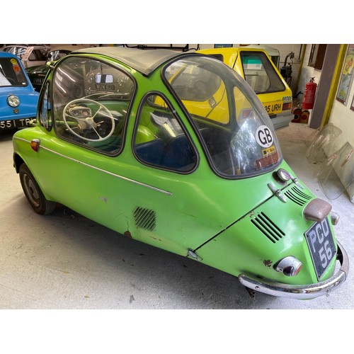 133 - 1957 Heinkel (made in Dunkald, Ireland)
Registration number PCO 56
Signal green
Left hand drive
Affe...