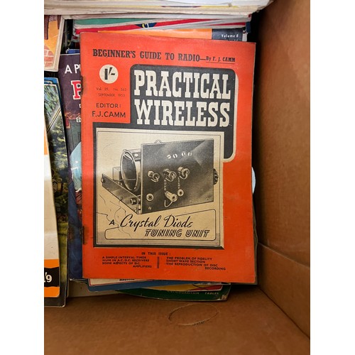 182 - A TV in a bakelite case, assorted radios, typewriters, other items and a group of radio related and ... 