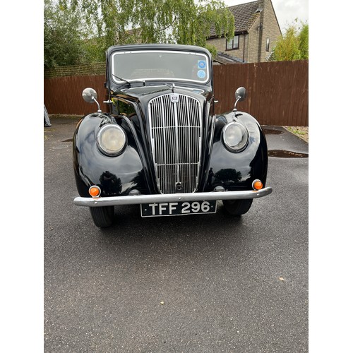 44 - 1939 Morris 8E Saloon
Registration number TFF 296
Black with brown leather interior
Current owner fo... 
