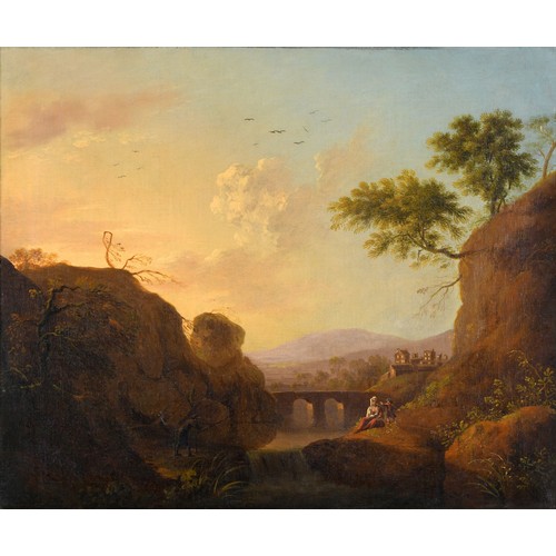 197 - Attributed to Adriaen Van Diest (1655/6-1704), landscape with cattle, oil on canvas, 61 x 74 cm, and... 