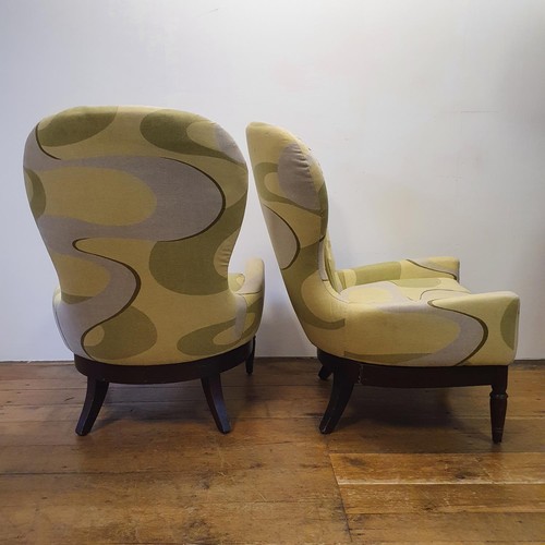 536 - A pair of modern nursing chairs (2)