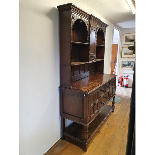 576 - An oak dresser, 52 cm wide