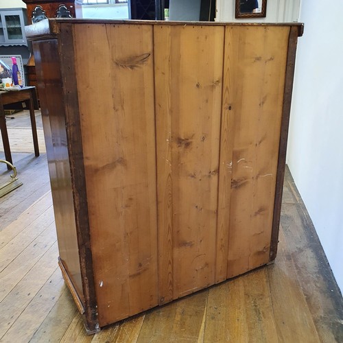 501 - A mahogany chest, having two short and three long drawers, 100 cm wide