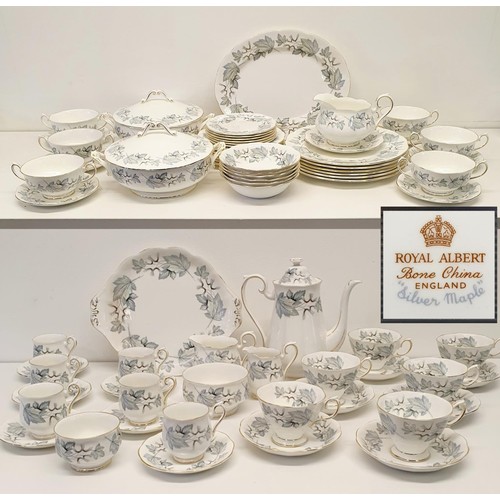 340 - A Royal Albert part dinner service, a graduated set of three Royal Doulton stoneware jugs, assorted ... 