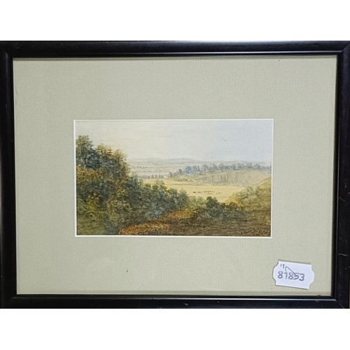 105 - H Macens, landscape, watercolour, signed and dated 1886, 24 x 35 cm, and four other watercolour land... 