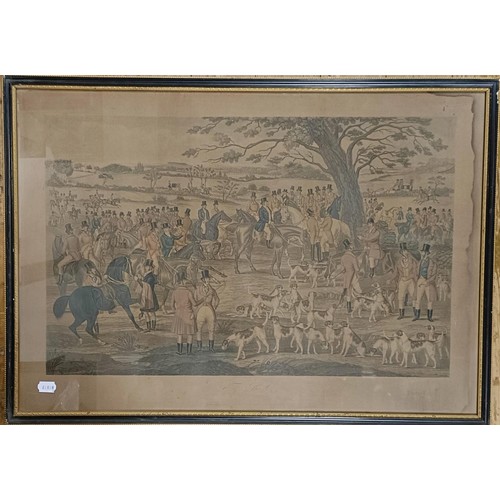 231 - A set of three 19th century hunting prints, 58 x 81 cm (3)