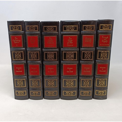 2 - Churchill (Winston S), The Second World War, six vols., leather and gilt bound (6)