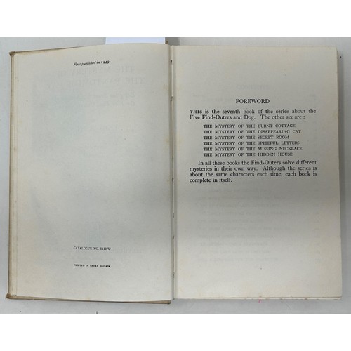 63 - Blyton (Enid), The Mystery Of The Invisible Thief, The Mystery Of The Pantomime Cat, lacking dust ja... 