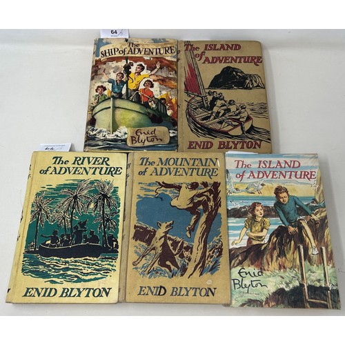 64 - Blyton (Enid), The Island Of Adventure, The Ship Of Adventure, (2), The Mountain Of Adventure, and T... 