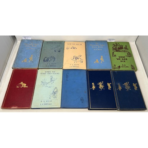 71 - Milne (A A), Winnie The Pooh, published 1934, and assorted works by A A Milne (10)