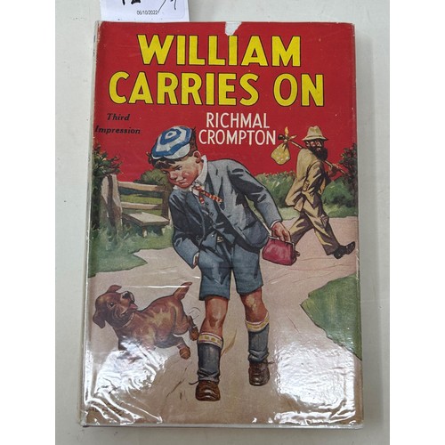 42 - Crompton (Richmal), William The Pirate, William The Rebel, most of the dust jacket is missing, Willi... 