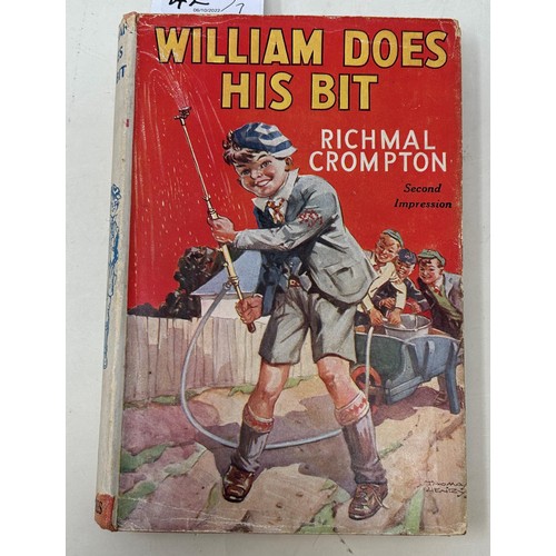 42 - Crompton (Richmal), William The Pirate, William The Rebel, most of the dust jacket is missing, Willi... 