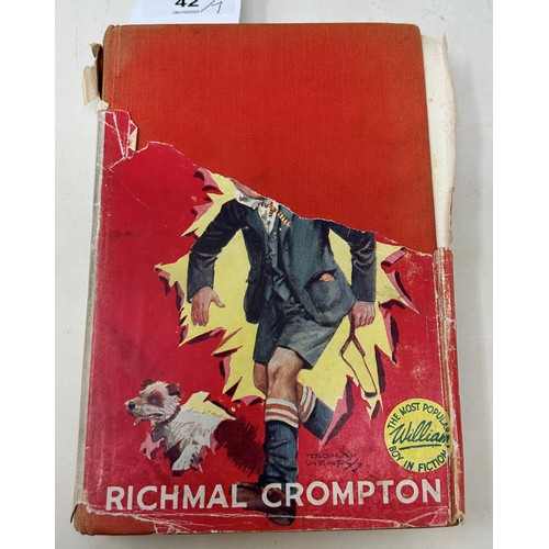 42 - Crompton (Richmal), William The Pirate, William The Rebel, most of the dust jacket is missing, Willi... 