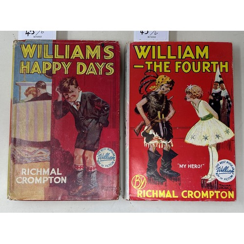 45 - Crompton (Richmal), William The Conqueror, William The Detective, William Carries On, William The Bo... 