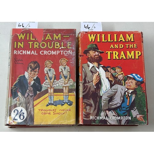 46 - Crompton (Richmal), William Does His Bit, More William, William And Tramp, William In Trouble, Willi... 