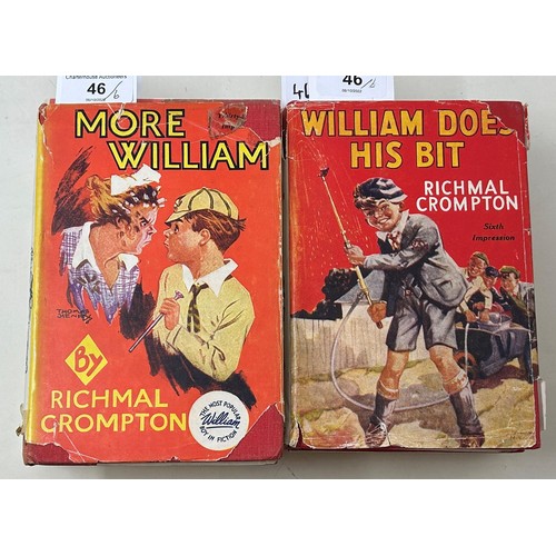 46 - Crompton (Richmal), William Does His Bit, More William, William And Tramp, William In Trouble, Willi... 