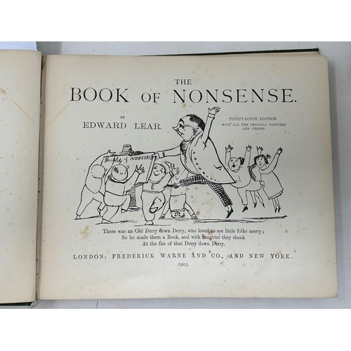 49 - Lear (Edward), The Book Of Nonsense, and The Rubaiyat Of Omar Khayyam, published Leopold B Hill, Lon... 