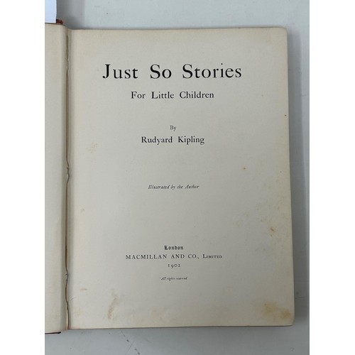 53 - Kipling (Rudyard), Just So Stories, first edition, published Macmillan and Co 1902