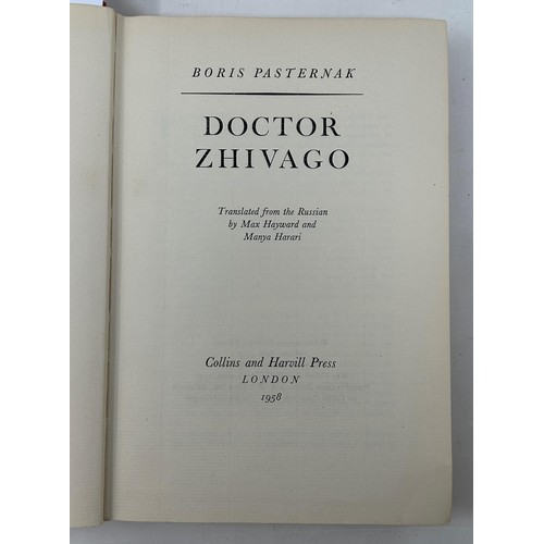 54 - Pastenak (Boris), first edition, Dr Zhivago, published Collins And Harvill Press, London, 1958