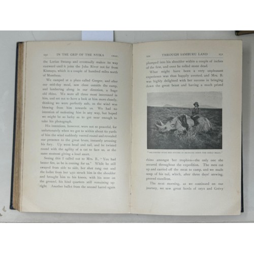 57 - Patterson (Lieut-Col J A), The Man-Eaters Of Tsavo, published Macmillan, 1907 and In The Grip Of The... 