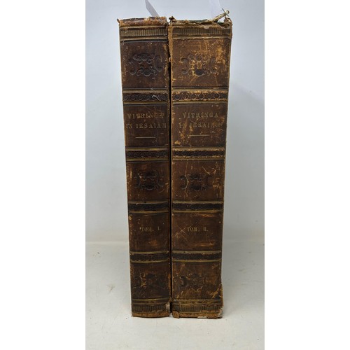 78 - Vitringa (Campegii), Commentarius In Libium Prophetiarum Jesaie, 2 vols., published Joannis Rodolphi... 