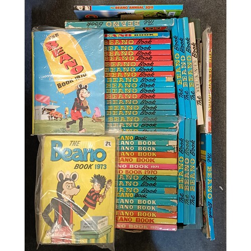 33 - Assorted Beano annuals, from 1970-2011, not a complete run (3 boxes)