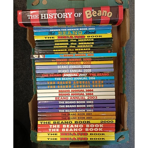 33 - Assorted Beano annuals, from 1970-2011, not a complete run (3 boxes)