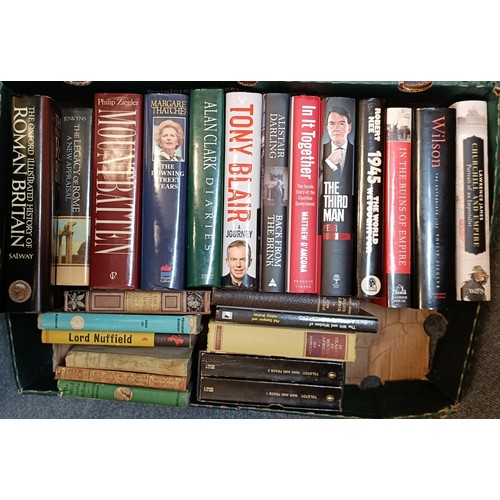 38 - Assorted books, and Private Eye magazines (4 boxes)