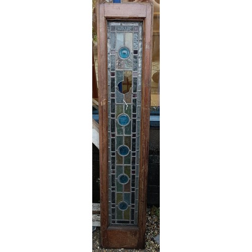 619 - Assorted stained glass panels (qty)