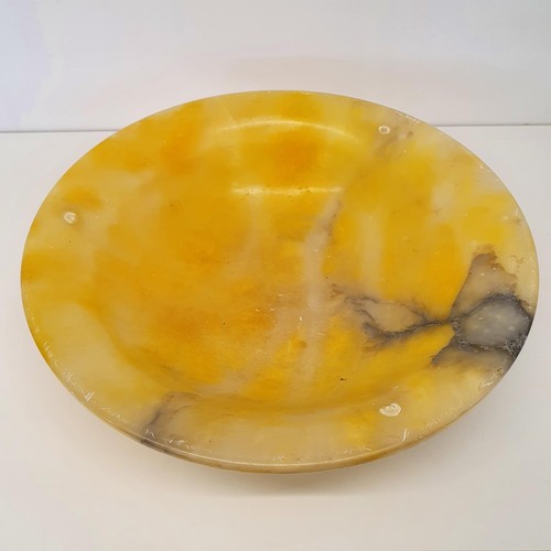 367 - An alabaster ceiling shade, 42 cm diameter approx