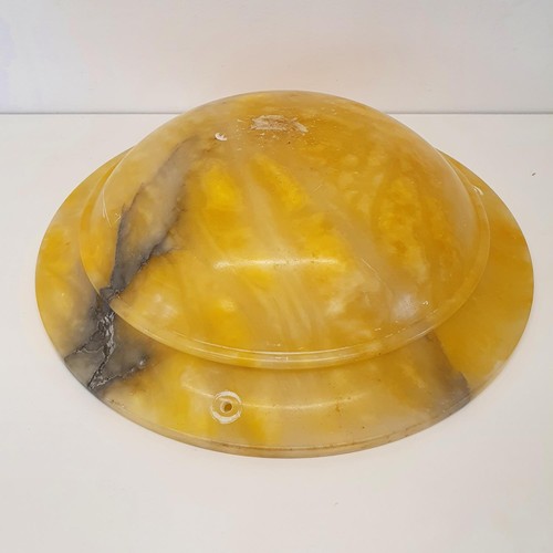 367 - An alabaster ceiling shade, 42 cm diameter approx