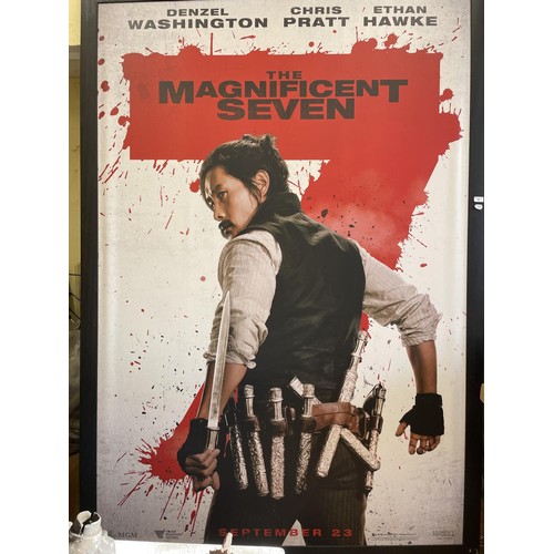 447 - A Magnificent Seven film poster, 220 x 150 cm