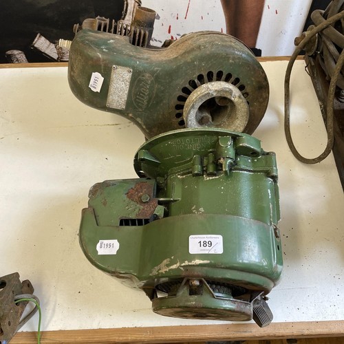 448 - A Wankle engine and gearbox,  Villiers engine, another similar and assorted tools and other items (q... 