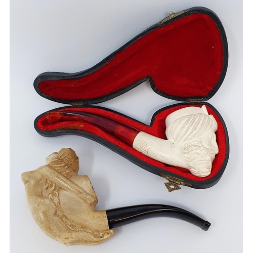 352 - A Meerschaum pipe, and another (2)