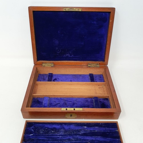 355 - A draughtsman's set in a mahogany case