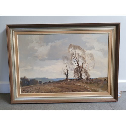 200 - Edward Wesson (British 1910-1983), landscape, oil on canvas, signed, 50 x 65 cm