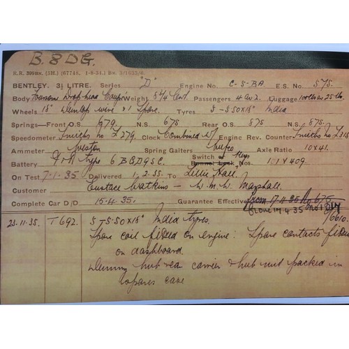19 - 1935 Bentley 3.5 Litre Thrupp & Maberly DHC
Registration number HDV 278
Chassis number B-8-DG
Black ... 