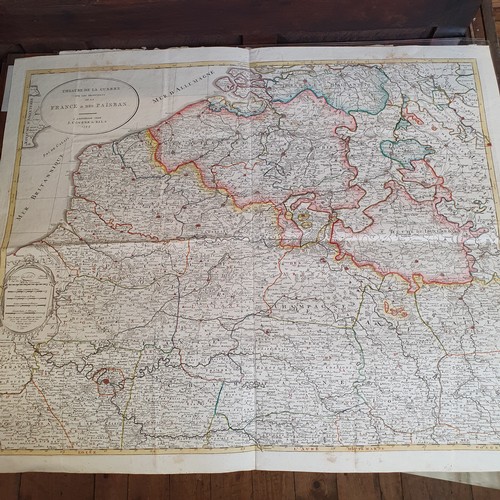 275 - A hand coloured map, 60 x 54 cm, and assorted other maps (qty)