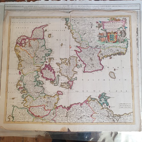 275 - A hand coloured map, 60 x 54 cm, and assorted other maps (qty)