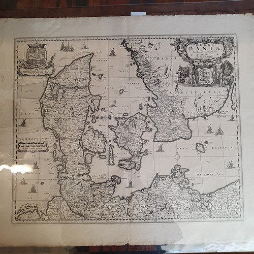 275 - A hand coloured map, 60 x 54 cm, and assorted other maps (qty)