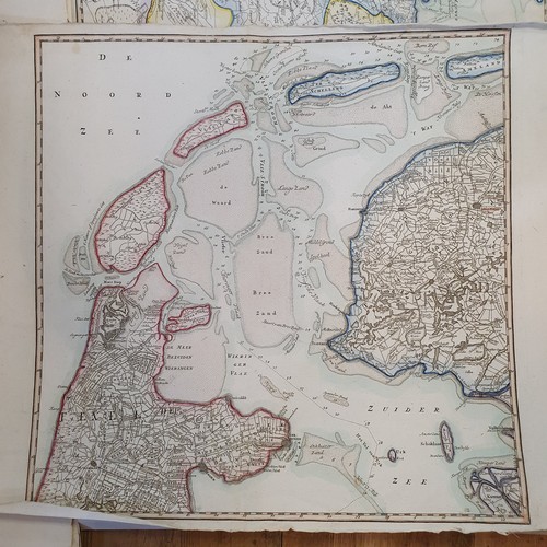 277 - A coloured map, 55 x 64 cm, and assorted other maps (qty)