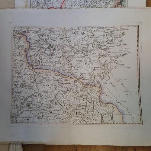 277 - A coloured map, 55 x 64 cm, and assorted other maps (qty)