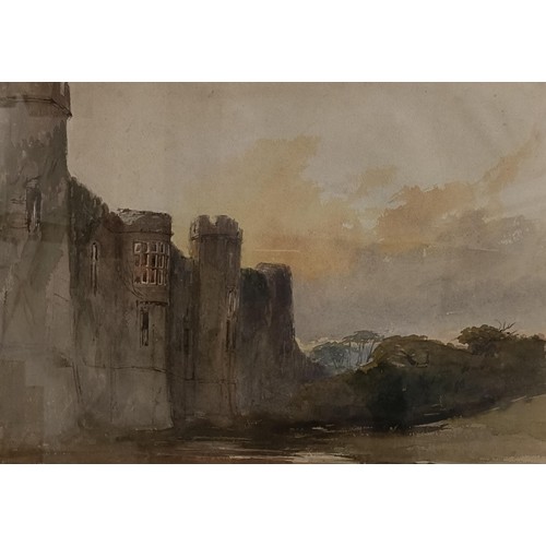 148 - Henry Bright, Kenilworth Castle, watercolour, 25 x 36 cm