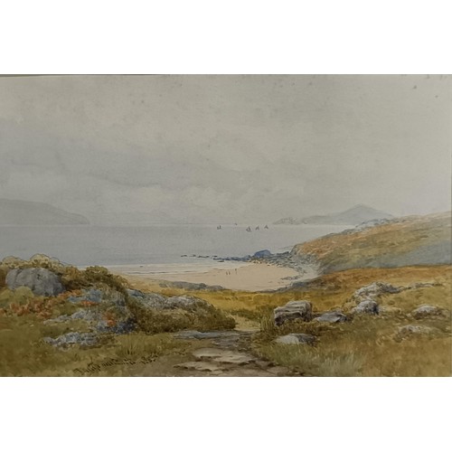 149 - Philip Mitchell (British 1814-1896), A Cornish Beach, watercolour, signed and dated 1883, 22 x 33 cm