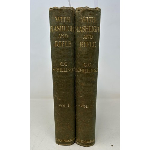 59 - Schillings (C G), With Flashlight And Rifle, published Hutchinsons & Co. 1906, two vols.,