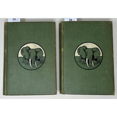 59 - Schillings (C G), With Flashlight And Rifle, published Hutchinsons & Co. 1906, two vols.,