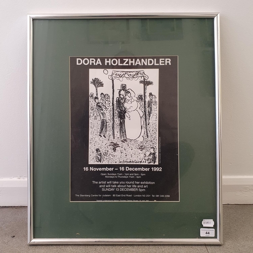 181 - Dora Holzhandler (British 1928-2015), Exhibition poster for 16th November - 16th December 1992, at T... 